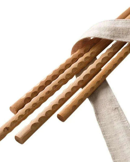 Elegant Long Beech Wood Chopsticks with Superior Grip for an Exceptional Dining Experience