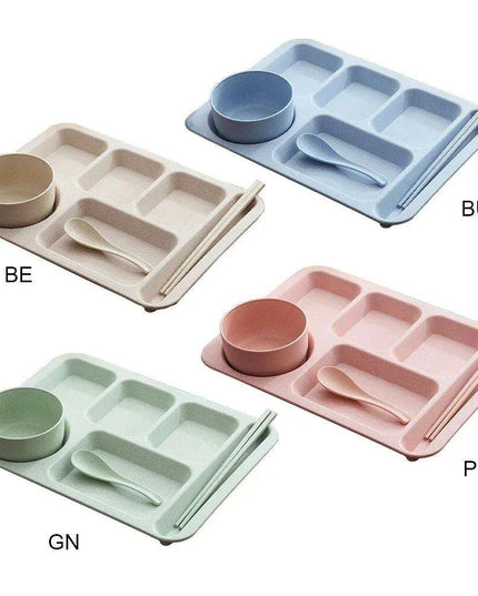 Cheerful Kids' Dining Adventure Set – Engaging Plates, Bowls, and Utensils for Young Eaters