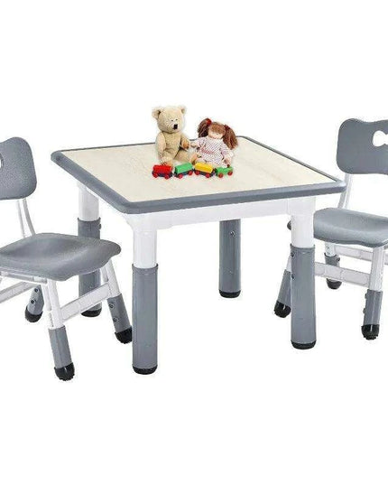 Versatile Activity Table and Chair Set for Kids with 2 Adjustable Chairs - Ideal Creative Space for Ages 3-8