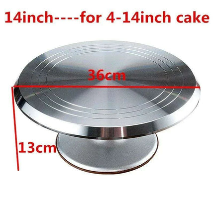 Professional Stainless Steel Cake Decorating Turntable Kit with Mold for Impressive Creations