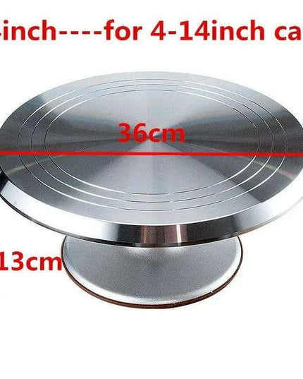 Professional Stainless Steel Cake Decorating Turntable Kit with Mold for Impressive Creations
