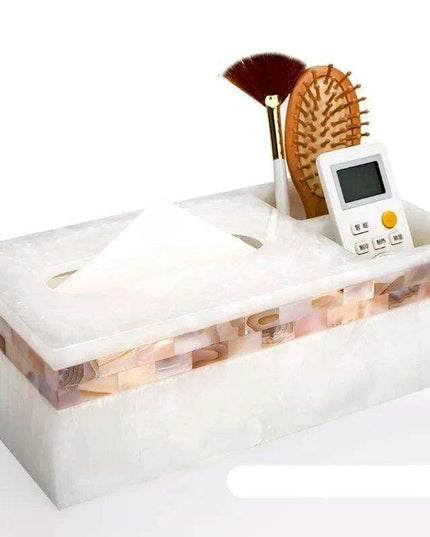 Chic Coastal-Inspired Tissue Box Holder for Elegant Home and Hospitality Settings