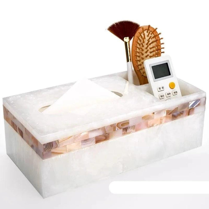 Chic Coastal-Inspired Tissue Box Holder for Elegant Home and Hospitality Settings