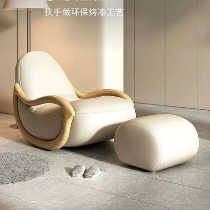 Elegant Leather Recliner Chair for Ultimate Relaxation and Gaming