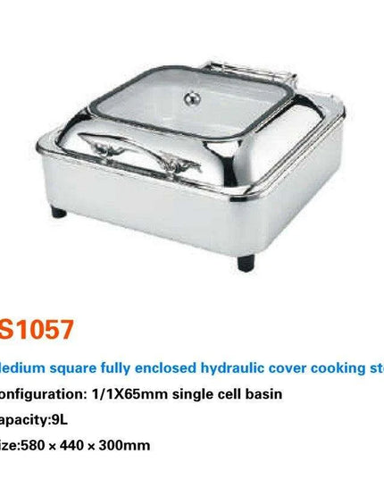 Sophisticated Hydraulic Stainless Steel Catering Chafing Dish Set for Upscale Events