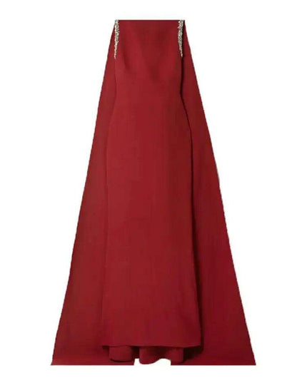 Customizable Luxury Diamond-Embellished Evening Gown for Women