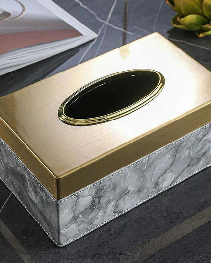 Chic Leather Tissue Holder - A Touch of Luxury for Your Home