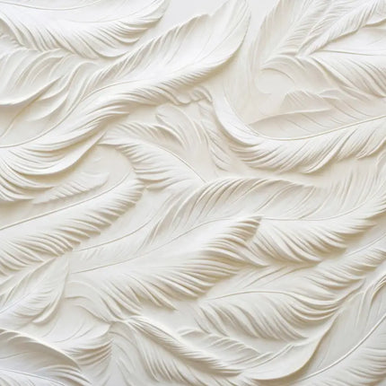 3D Feather & Flower Mural Wallpaper – Custom-Made, Multiple Patterns & Materials
