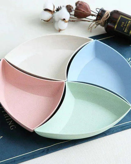 Eco-Conscious 12-Piece Large Wheat Straw Dinnerware Set with Sturdy Plates