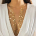 Vintage Gothic Star Crystal Necklace with Sequined Tassel Detail