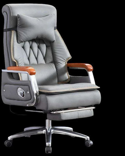 Ergonomic Faux Leather Gaming Recliner with 360-Degree Swivel