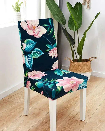 Chic Floral Stretch Dining Chair Covers for Elegant Settings