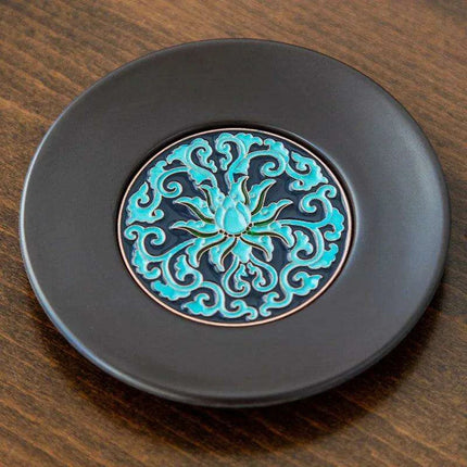 Serene Zen-Style Kung Fu Tea Coasters - Stylish Heat-Resistant Mats for Enhanced Beverage Experience