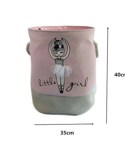 Chic Collapsible Canvas Storage Bin for Kids
