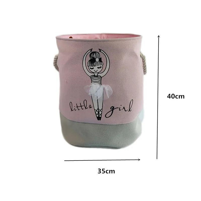 Chic Collapsible Canvas Storage Bin for Kids