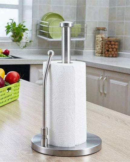 Elegant Stainless Steel Paper Roll Dispenser for Kitchen and Bathroom