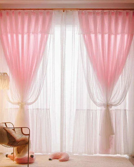 1 Panel - Charming 3-Layer Lace Blackout Drapes for Dreamy Girls' Retreats