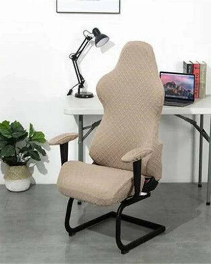 High Back Elastic Chair Cover for Office and Living Room