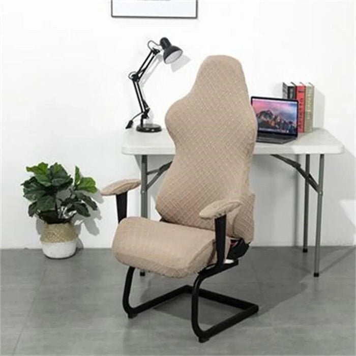 High Back Elastic Chair Cover for Office and Living Room