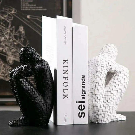 Nordic Elegance: The Thinker Resin Sculpture for Stylish Home Decor