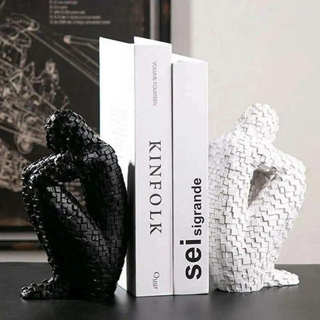 Nordic Elegance: The Thinker Resin Sculpture for Stylish Home Decor