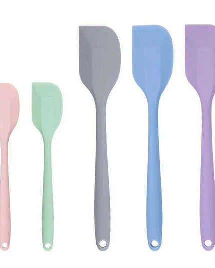 Ergonomic Silicone Spatula Set - Essential Kitchen Tools for Effortless Baking