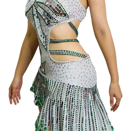 Radiant Glamour: Stunning Sheath Mini Dress for Enchanting Evenings