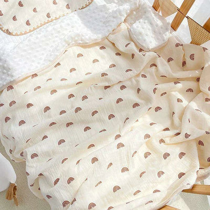 Autumn Comfort Fleece Baby Swaddle and Quilt Blanket