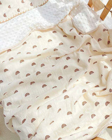 Autumn Comfort Fleece Baby Swaddle and Quilt Blanket