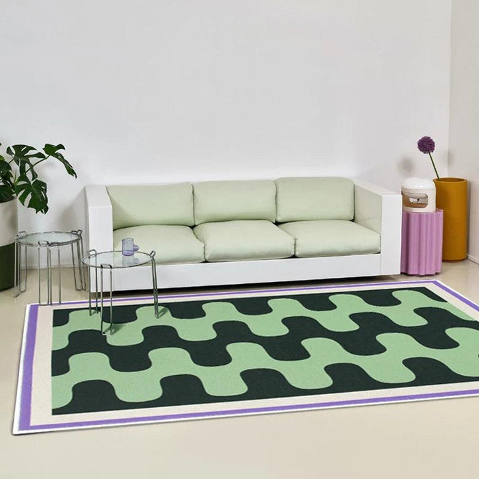 Regal Ruby Luxe Checkerboard Area Rug