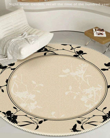 Luxurious Circular Floor Rug with High Absorbency, Tailored Sizes for Versatile Use