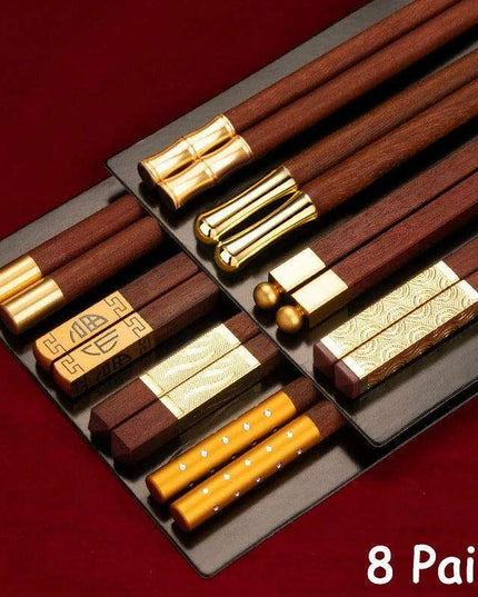 Sophisticated Ruby Bamboo Chopstick Collection - Transform Your Asian Dining Adventure