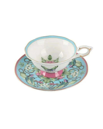 Enchanting Butterfly Haven Bone China Tea Cup and Saucer Collection