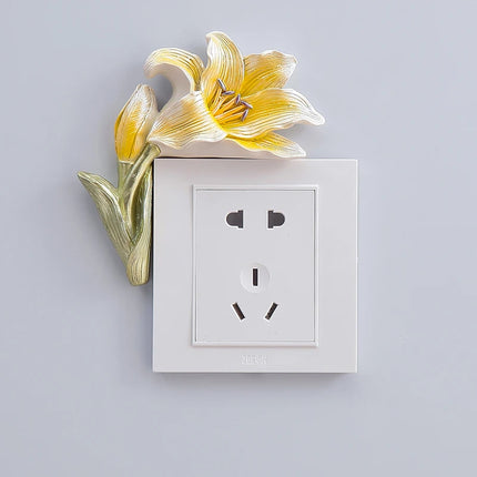 Nordic 3D Light Switch Cover Sticker – Decorative Socket Protector