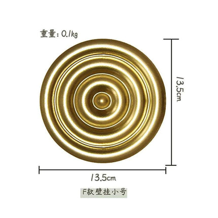 Luxurious Golden Aura Metal Wall Art for Chic Home Decor
