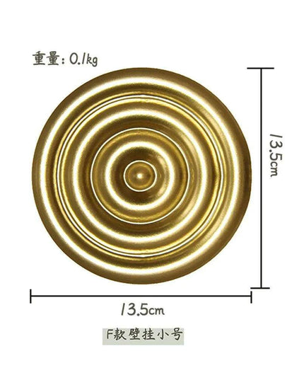 Luxurious Golden Aura Metal Wall Art for Chic Home Decor