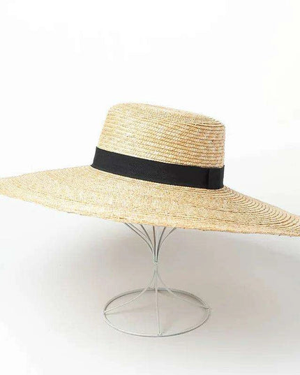 Oversized Foldable Women’s Floppy Straw Hat for Summer Beach & Sun Protection