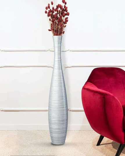 Stylish 27.5" Tall Resin Floor Vase - Chic Home Décor Accent