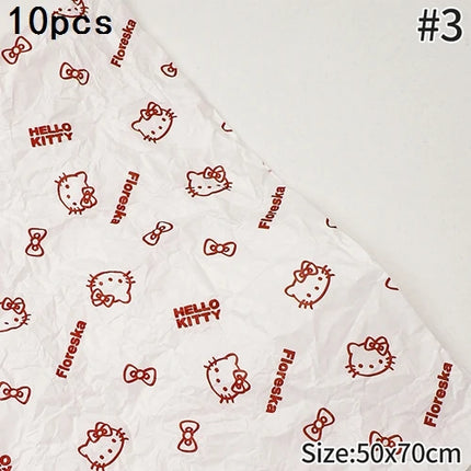 Gardenlife Store Hello Kitty Flower Bouquet Wrapping Paper & Ribbon Se