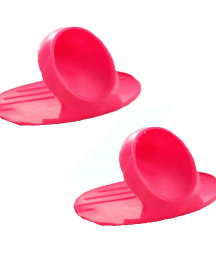 Charming Tiny Bow-Designed Heat-Resistant Silicone Oven Mitts - Set of 2 Mini Pot Holders for Safe Cooking