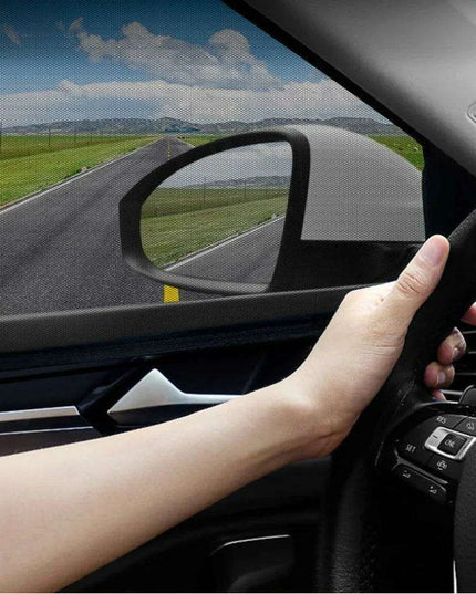 Complete 4-Piece Baby Car Window Shade Set with Mosquito Protection for Ultimate Comfort