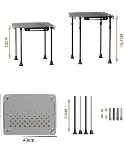 Versatile Aluminum Folding Picnic Table for Outdoor Adventures
