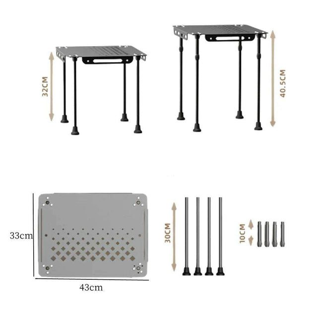 Versatile Aluminum Folding Picnic Table for Outdoor Adventures