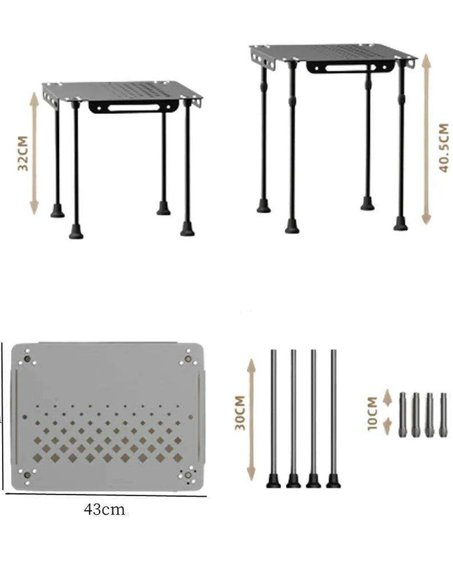 Versatile Aluminum Folding Picnic Table for Outdoor Adventures
