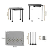 Versatile Aluminum Folding Picnic Table for Outdoor Adventures