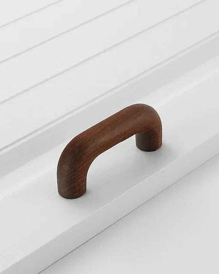 Chic Wooden Cabinet Knobs - Distinctive Walnut & Beech Drawer Handles for Elegant Home Interiors