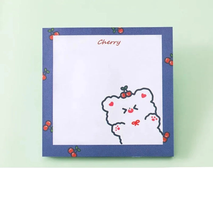 Charming Bear Cartoon Sticky Notes - Set of 80 for Office, School, and Home Organization