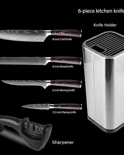 Exquisite Damascus Steel Chef Knife Collection - 1-10Pcs Japanese Santoku and Utility Knives for Culinary Excellence