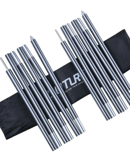 Adjustable Aluminum Tent Rods Set with Shock Cord System - Perfect Camping Gear