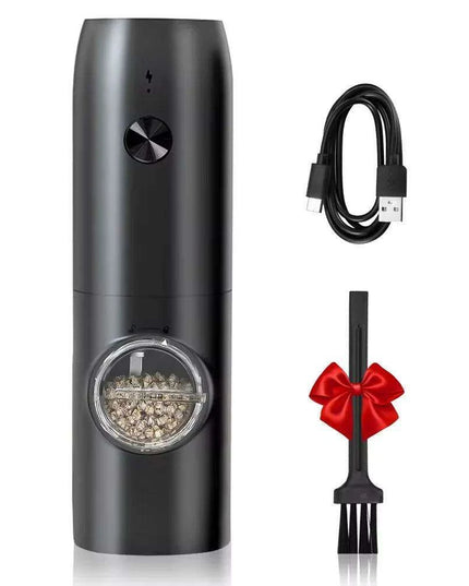 Smart USB Rechargeable Salt and Pepper Grinder with Adjustable Coarseness and LED Indicator